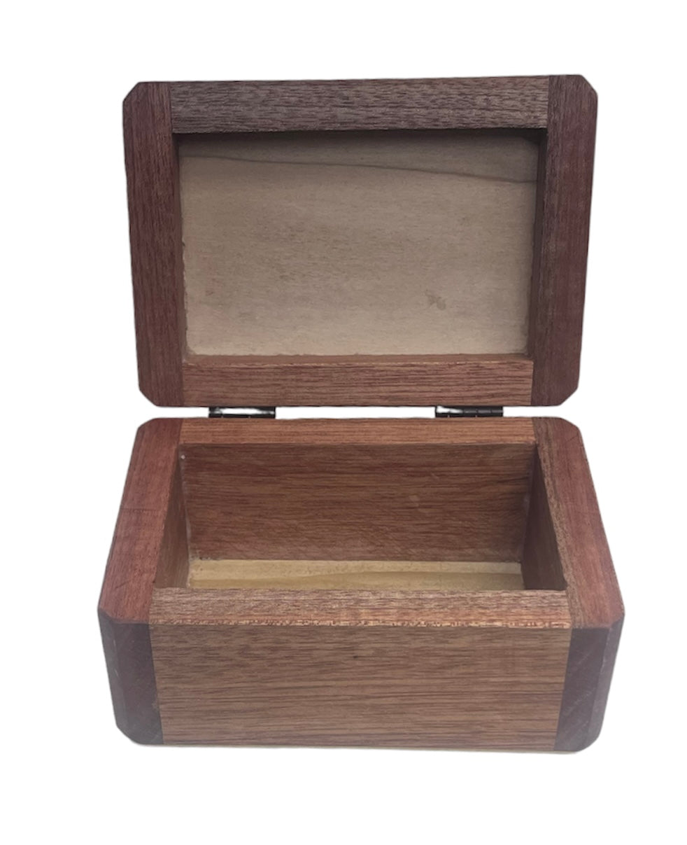 Handmade wooden keepsake box