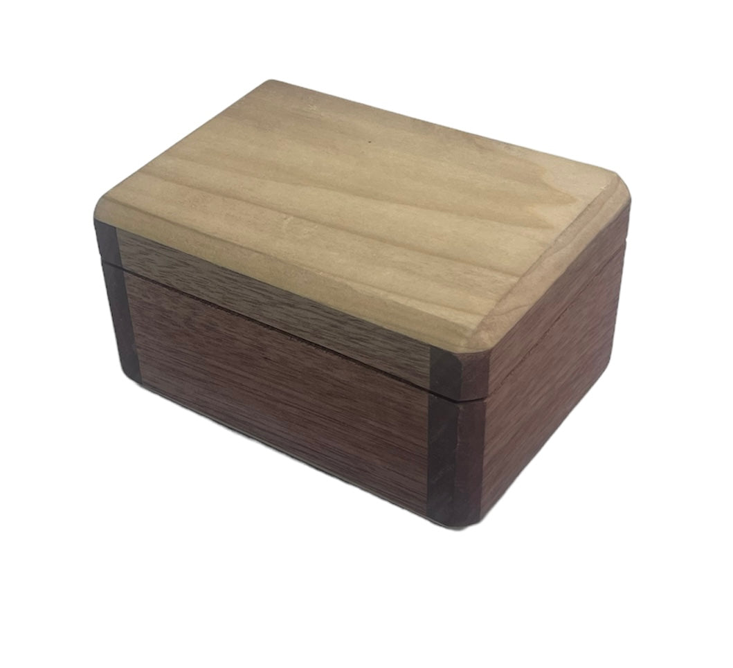 Handmade wooden keepsake box