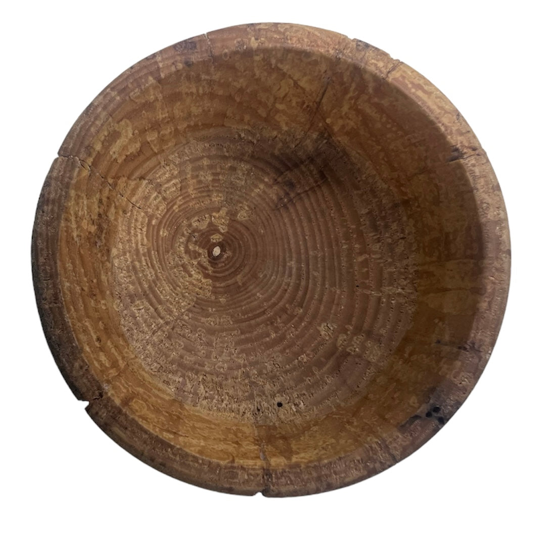 Medium handmade wooden bowl