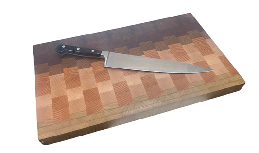 Handmade end grain cutting board